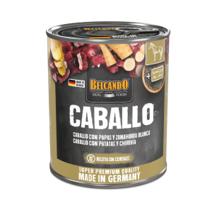 BOTE COMIDA HÚMEDA CABALLO 800G BELCANDO