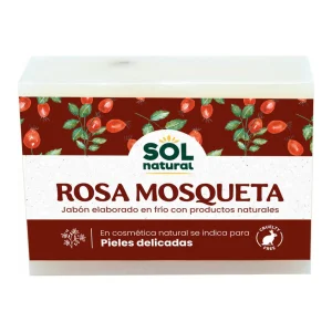 JABÓN NATURAL ROSA MOSQUETA 100G SOL NATURAL
