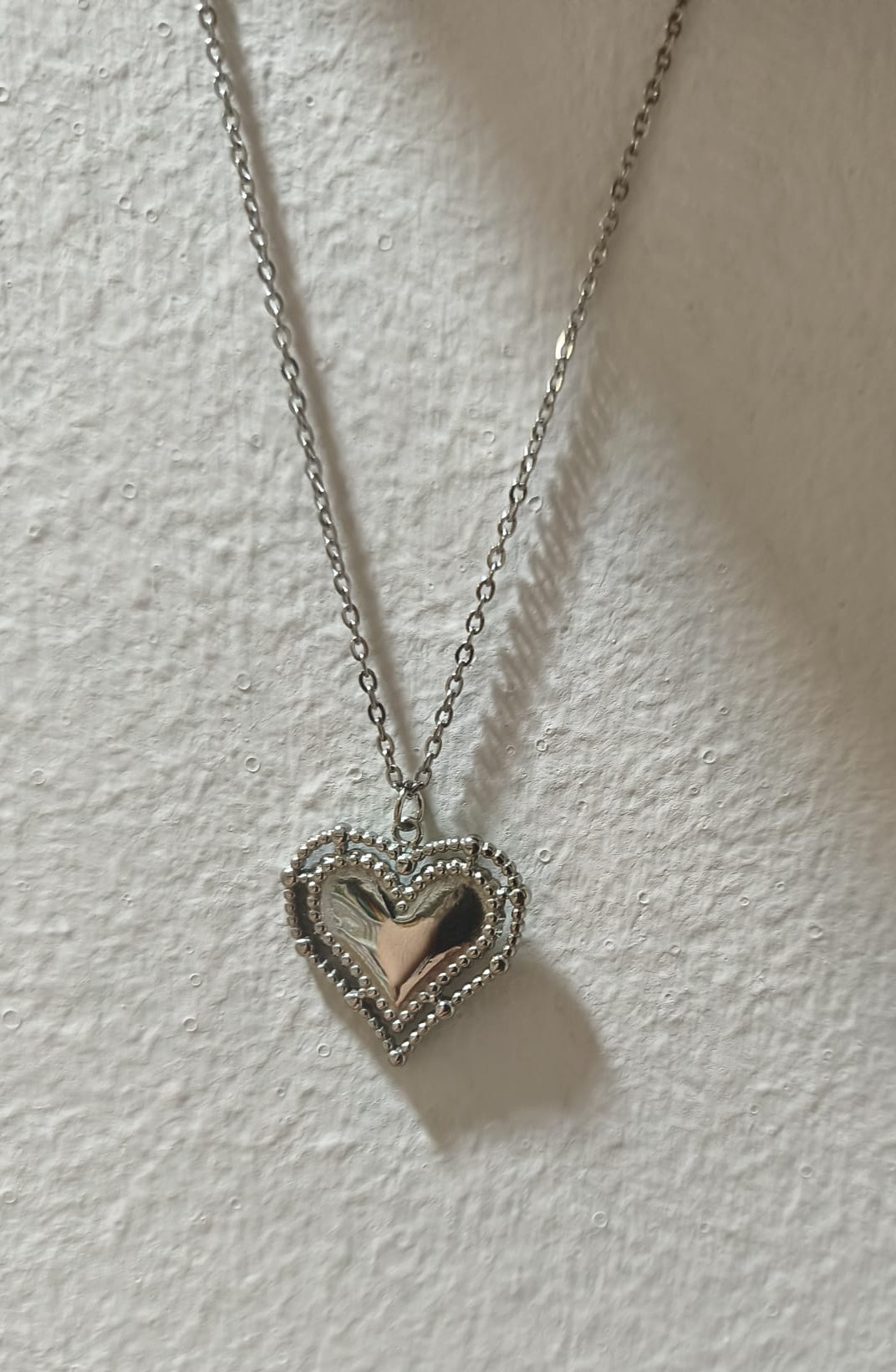 COLGANTE CORAZÓN DE ACERO INOXIDABLE - Imagen 2