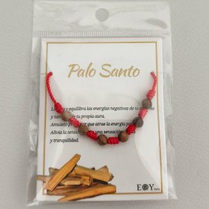 PULSERA DE PALO SANTO Y SIETE NUDOS