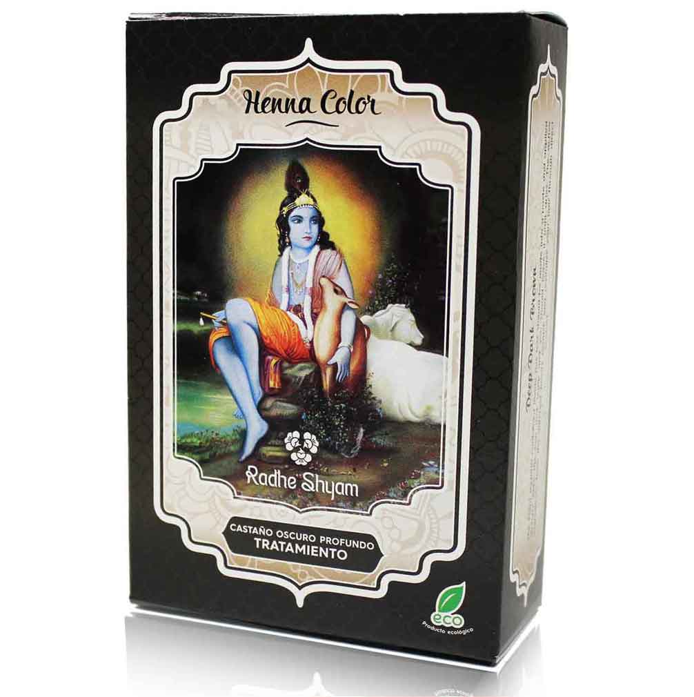 HENNA TRATAMIENTO CASTAÑO OSCURO PROFUNDO 100G RHADE SHYAM