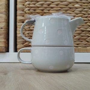TETERA GRIS CON FILTRO Y TAZA 0,45L