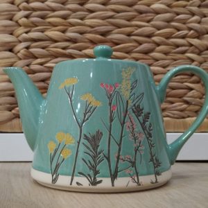 TETERA VERDE FLORES RELIEVE 0.9L